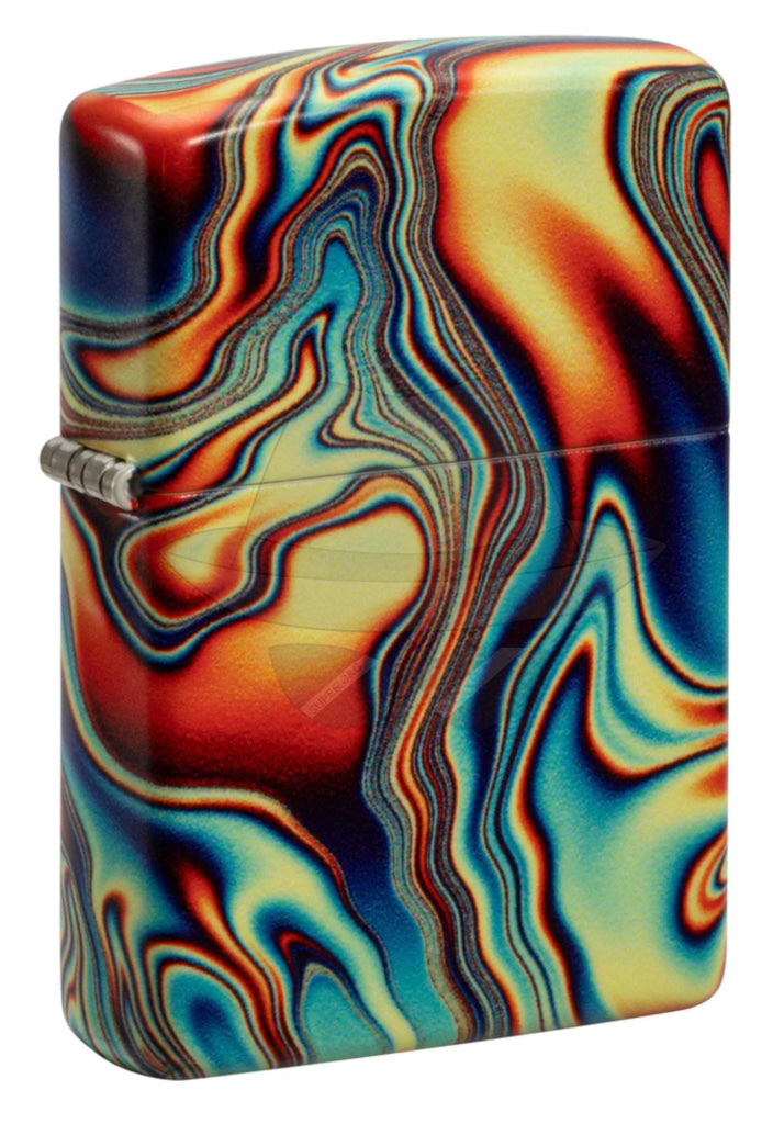 #131 Zippo Oil Lighter: Colorful Swirl Lighter