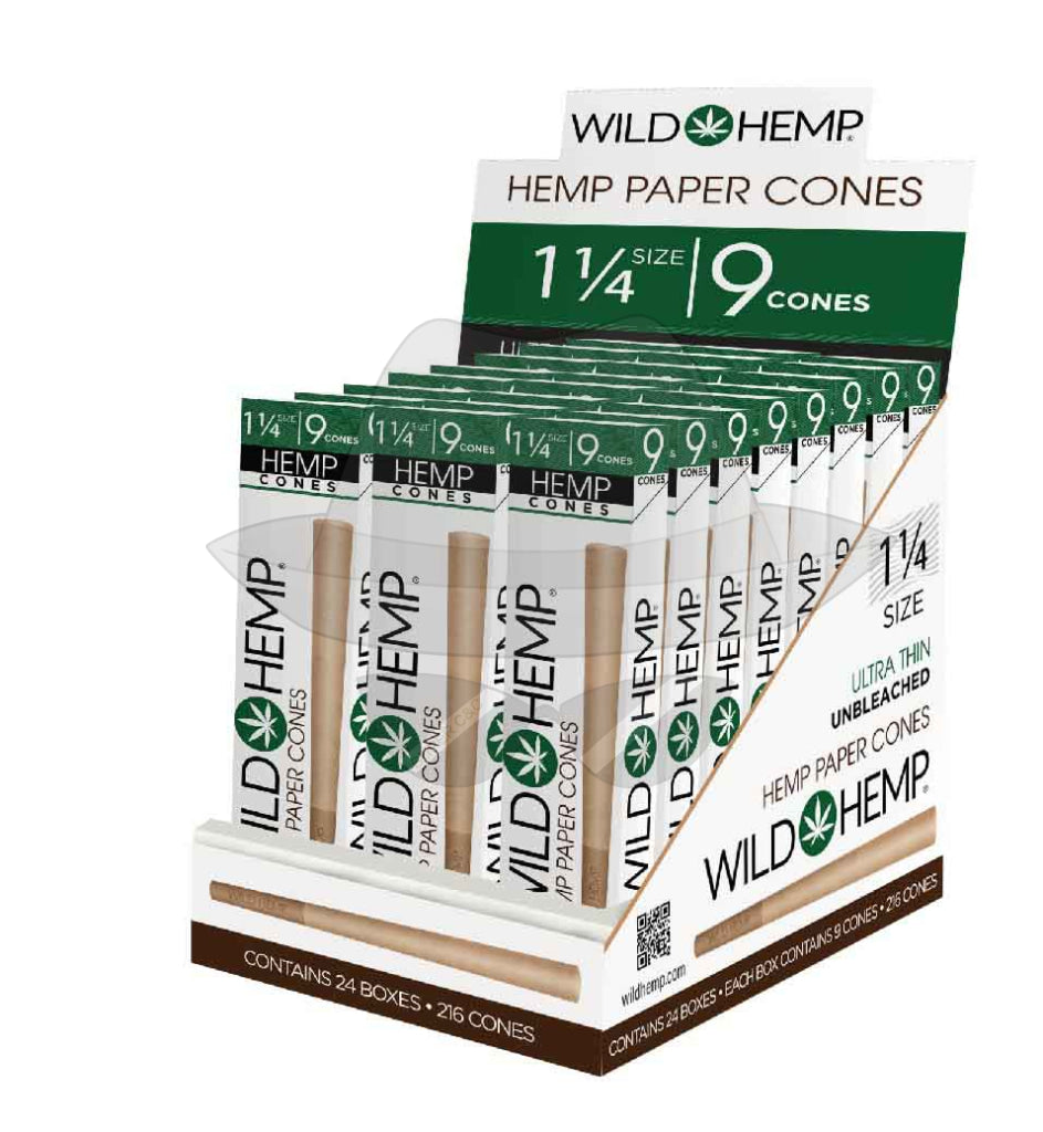 11/4 Wild Rolling Paper Cones 24Pack Papers