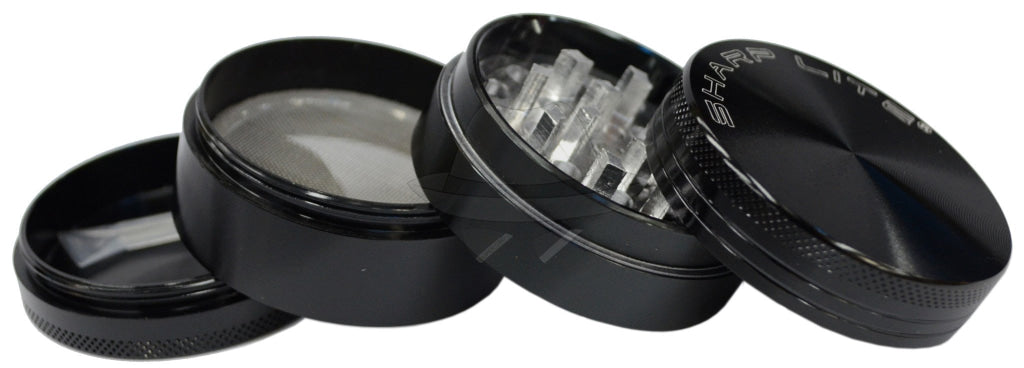 Aluminum tobacco grinder, 4 parts, 2" 6 pcs per box