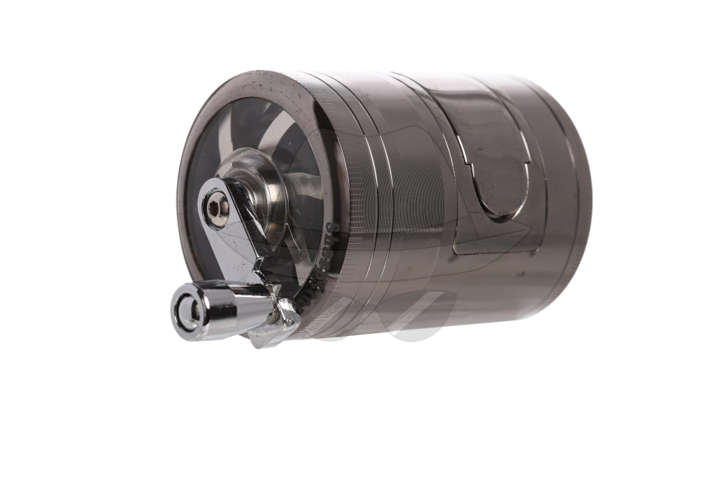 80402Ss Grinder Aluminium 4 Layer Hand Crank Gun Metal Grinder