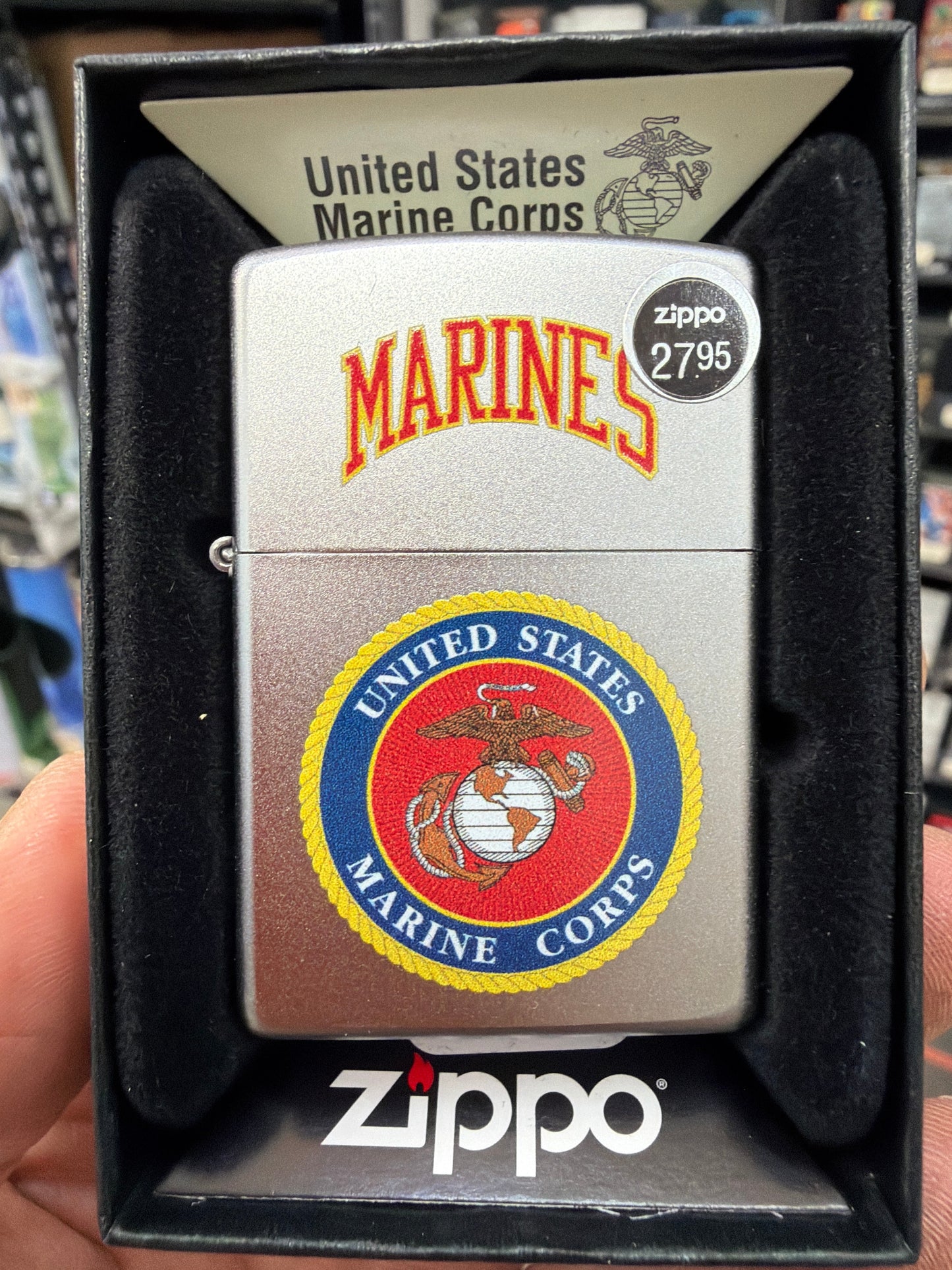 #085 Zippo Oil Lighter: Marine