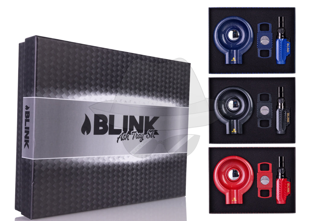 BLINK PREMIUM SET - TORCH CIGAR CUTTER CIGAR ASHTRAY Lighter