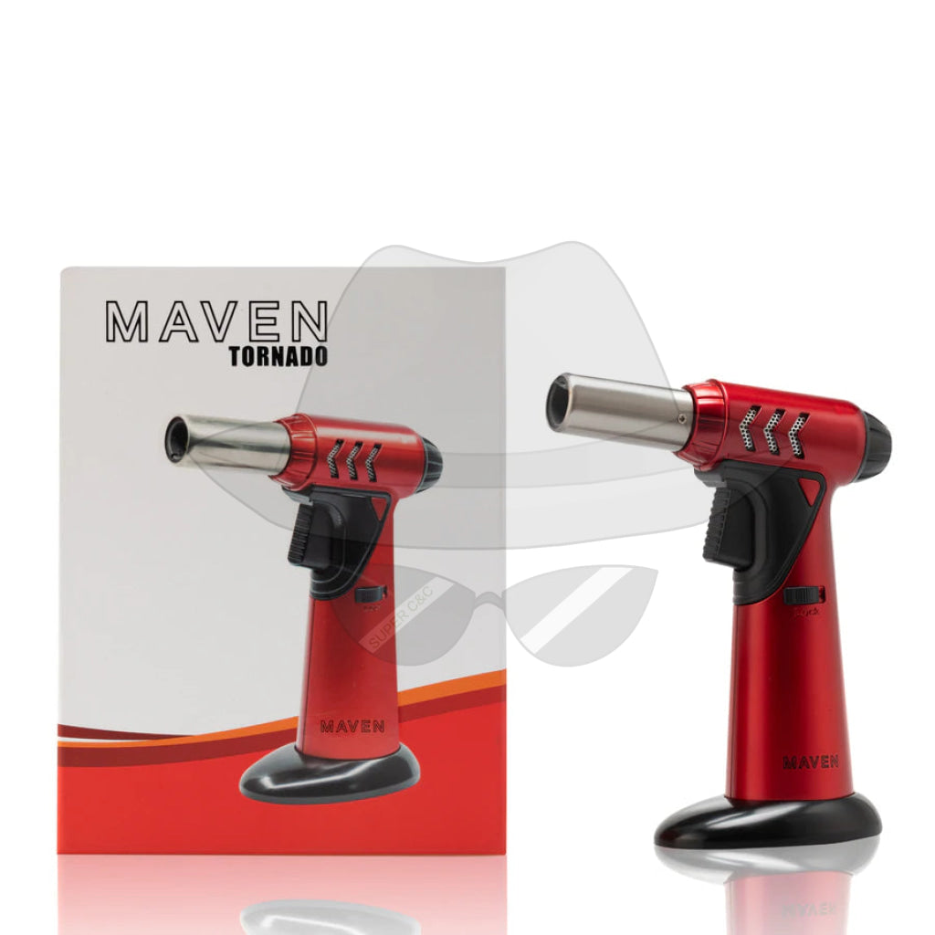 Maven Tornado | Premium Table Torch Lighter Red