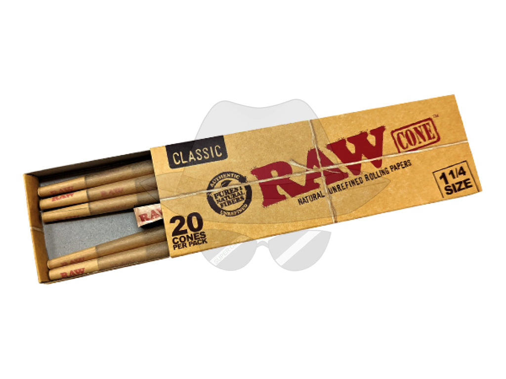 Raw Classic 11/4 Cones-20Ct Rolling Papers
