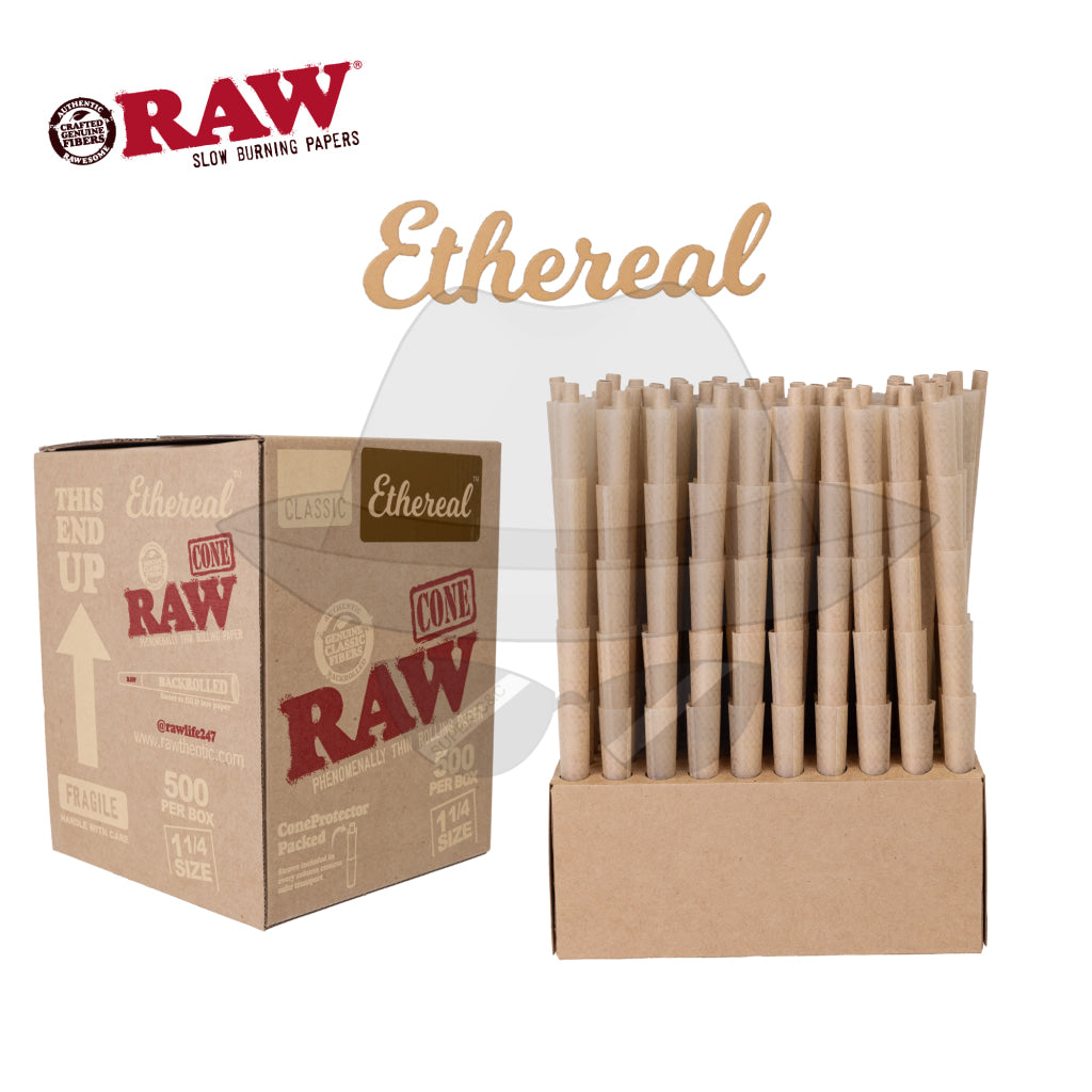 RAW Ethereal Cone-500ct Rolling Papers