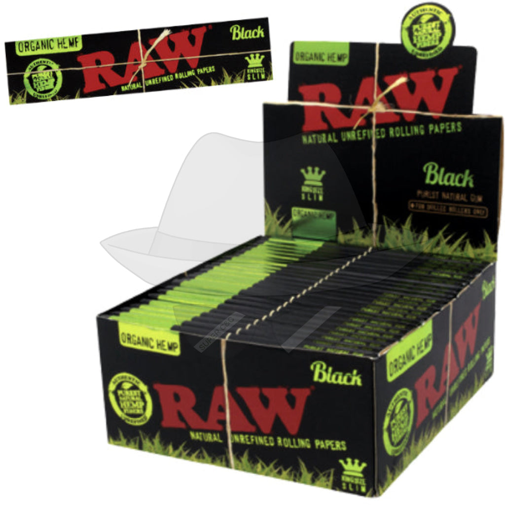Raworganic Black King Size Rolling Paper Papers