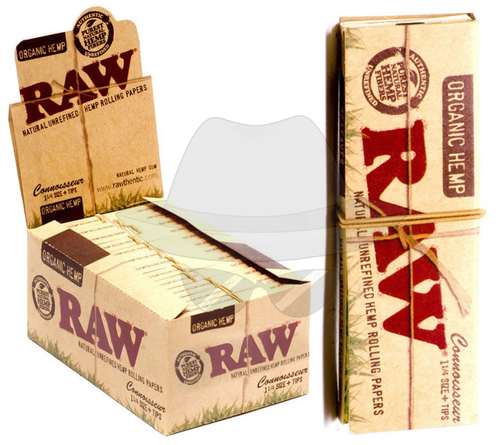 RAW ORGANIC HEMP CONNOISSEUR 1 1/4 (with tips)