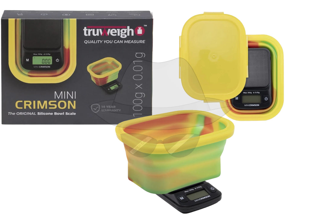 Truweigh Mini Crimson Collapsible Bowl 100G X 0.01G - Rasta Scale