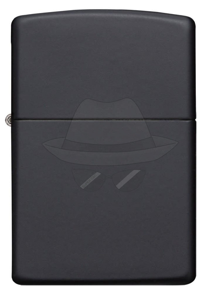 #019 Zippo Oil Lighter: Classic Black Matte Lighter