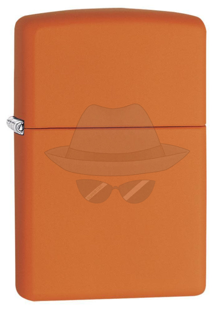#017 Zippo Oil Lighter: Classic Orange Matte Lighter