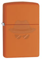 #017 Zippo Oil Lighter: Classic Orange Matte Lighter