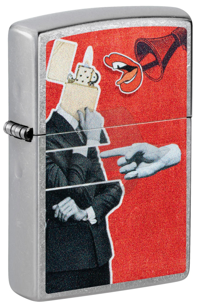 #029 ZIPPO OIL LIGHTER: Zippo Collage Design Lighter