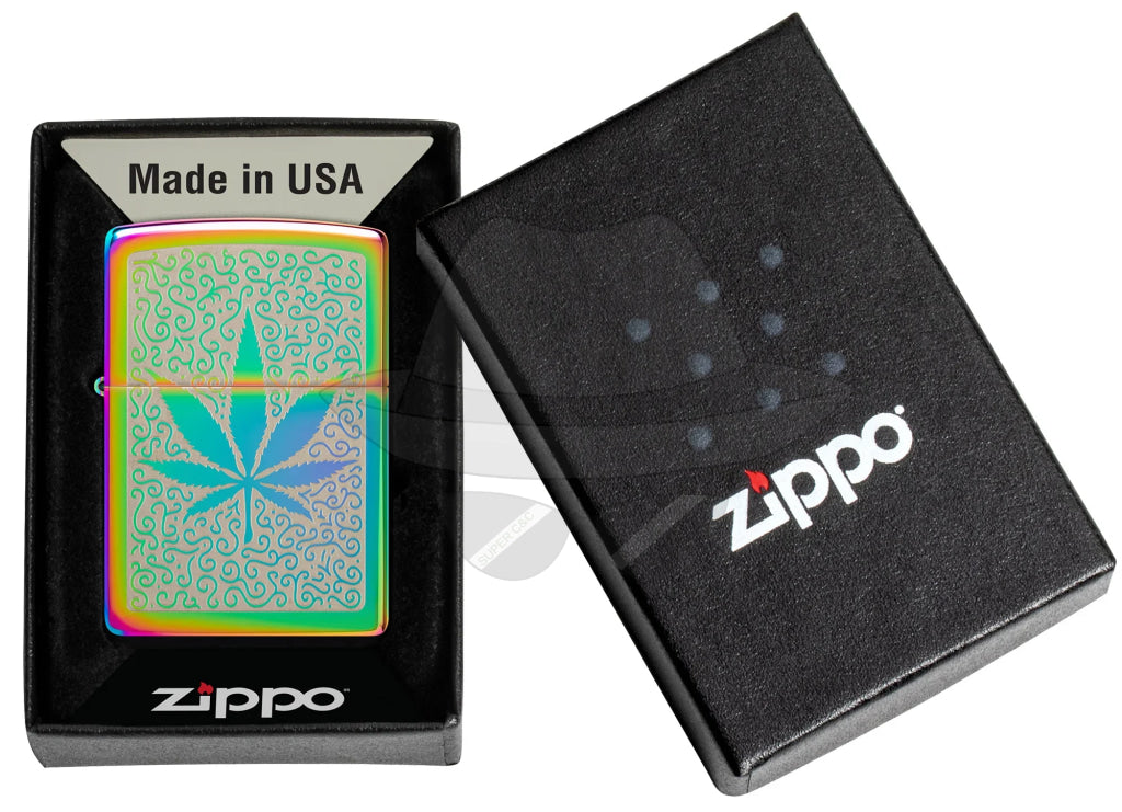 #051 Zippo Oil Lighter: Leaf Lighter