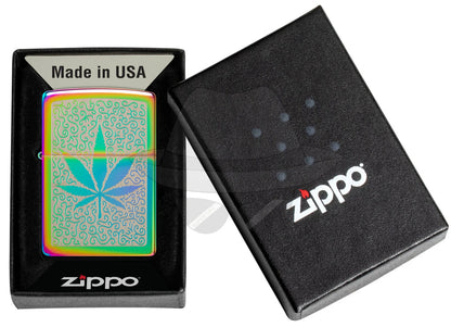 #051 Zippo Oil Lighter: Leaf Lighter