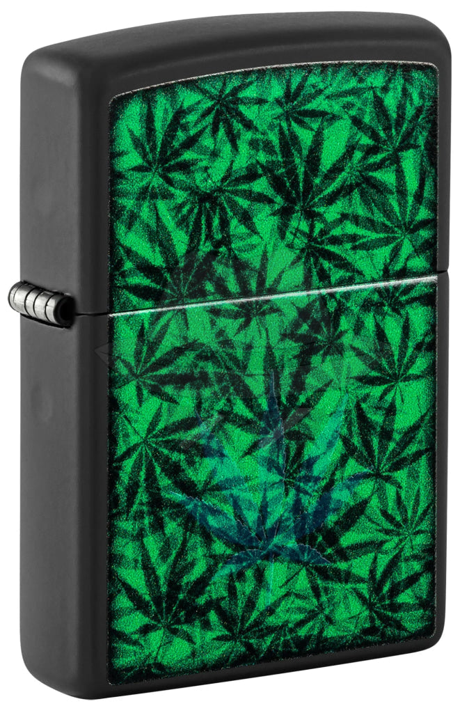 #057 Zippo Lighter: Cannabis Design(Glow in Dark) Lighter