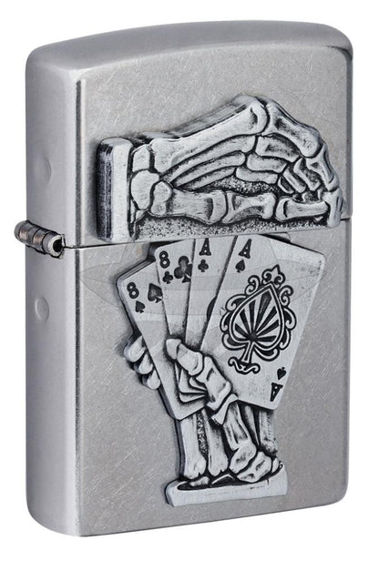 #071 Zippo Oil Lighter:dead Mans Hand Lighter