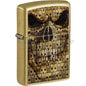 #074 ZIPPO OIL LIGHTER: Skull Design Lighter