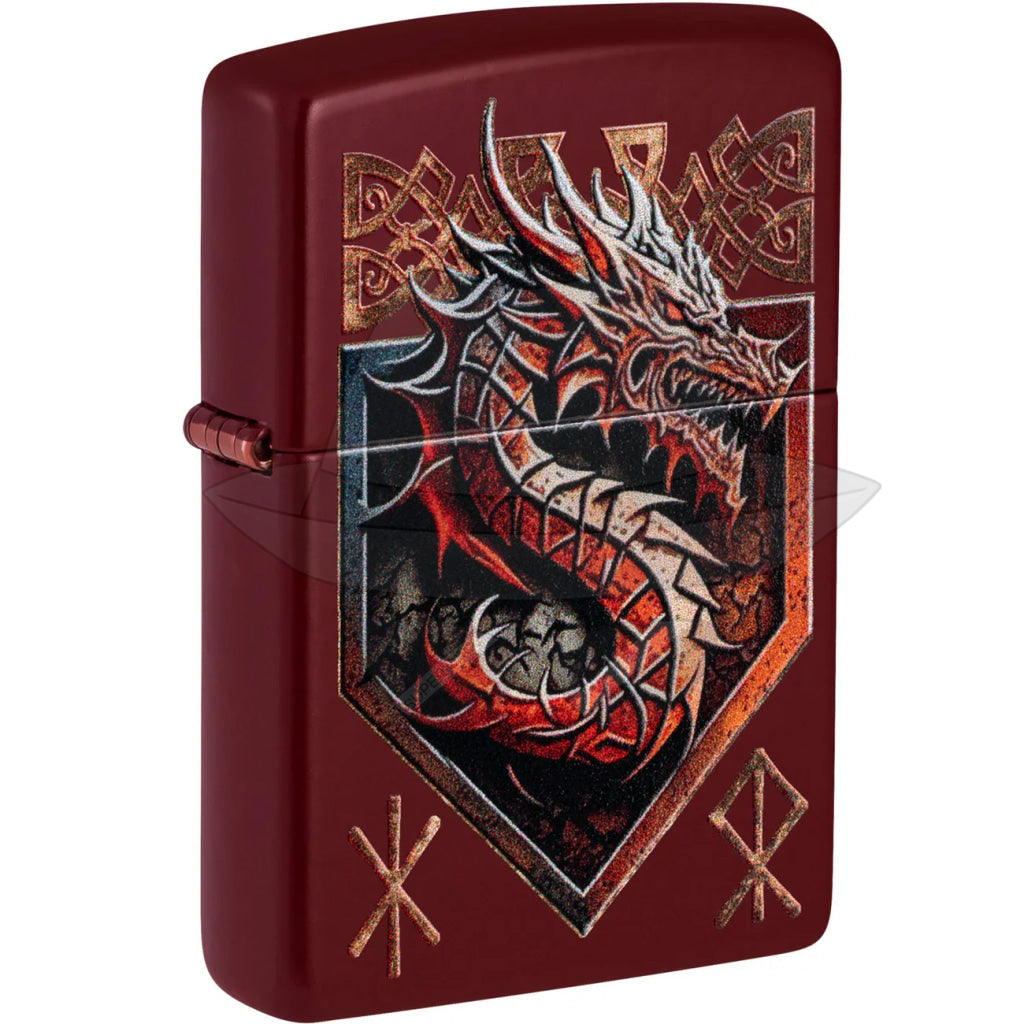 #079 Zippo Oil Lighter: Red Dragon Lighter