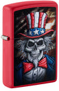 #099 ZIPPO OIL LIGHTER: Uncle Skeleton Design Lighter