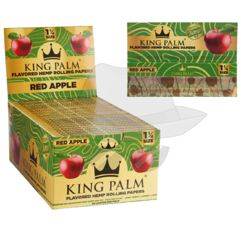11/4 King Palm Rolling Paper-50Ct Red Apple Papers