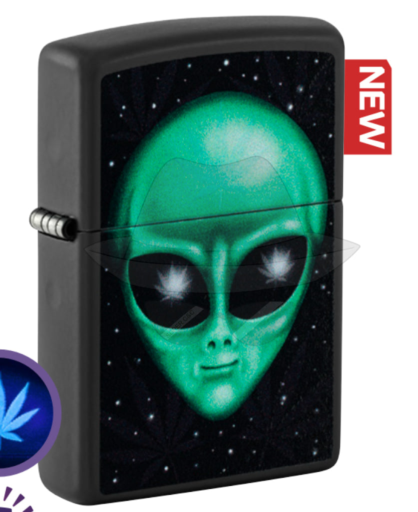 #115 Zippo Oil Lighter: Glowing Alien Lighter