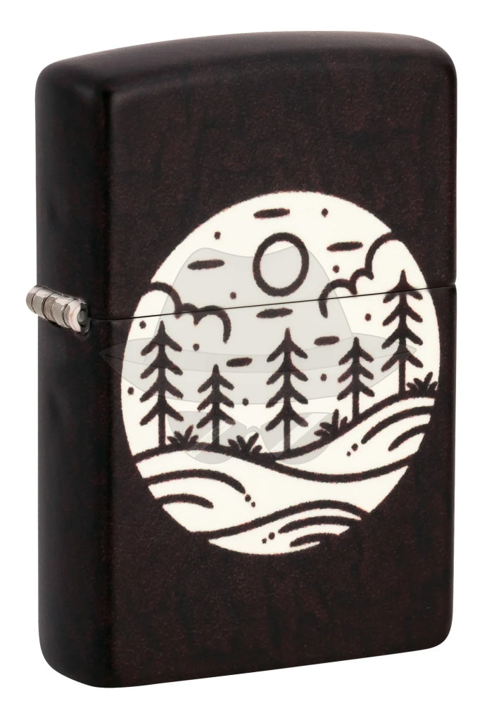#127 Zippo Lighter:Moonlit Field Design Lighter
