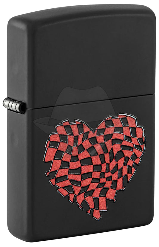 #131 ZIPPO OIL LIGHTER:Heart Design Lighter