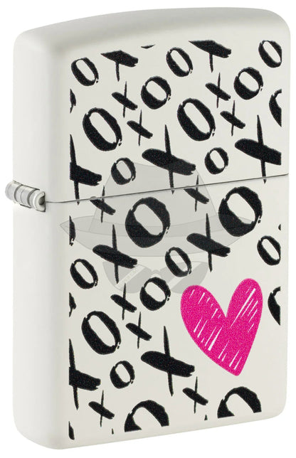 #141 Zippo Lighter: Xo Heart Design Lighter