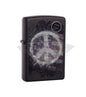 #142 Zippo Oil Lighter: Peace On Flag Lighter