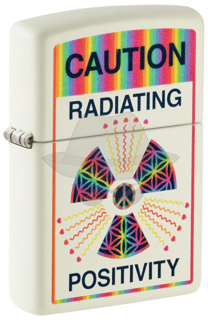 #128 Zippo Lighter: Glowing Positivity Design Lighter