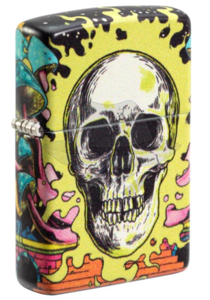#063 Zippo Oil Lighter: Skull Lighter