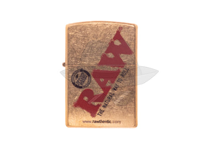 #118 Zippo Lighter: New Raw - 1 Side Lighter