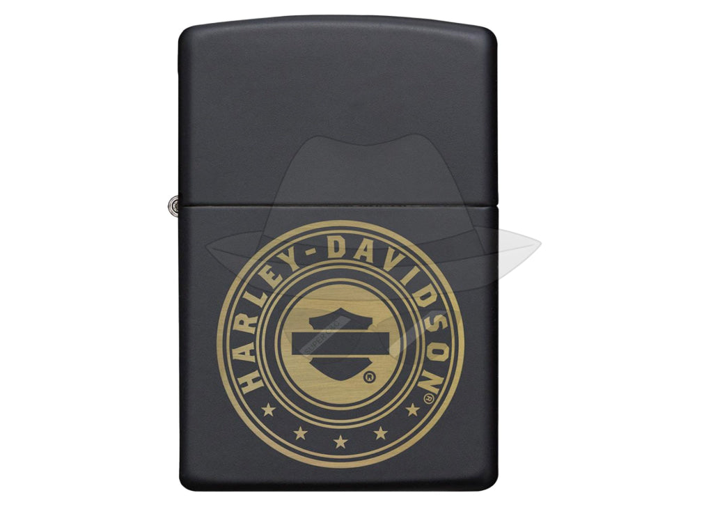 #176: Zipp Oil Lighter: Harley Davidson Black Matte Lighter