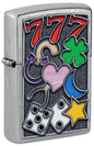 #195 ZIPPO OIL LIGHTER: ALWAYS LUCKY Lighter