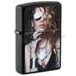 #198 Zippo Oil Lighter: TATOO WOMAN DESIGN Lighter