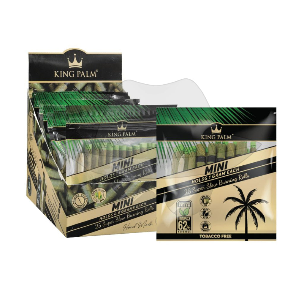 25 King Mini Display Box 8 Units Per Rolling Papers