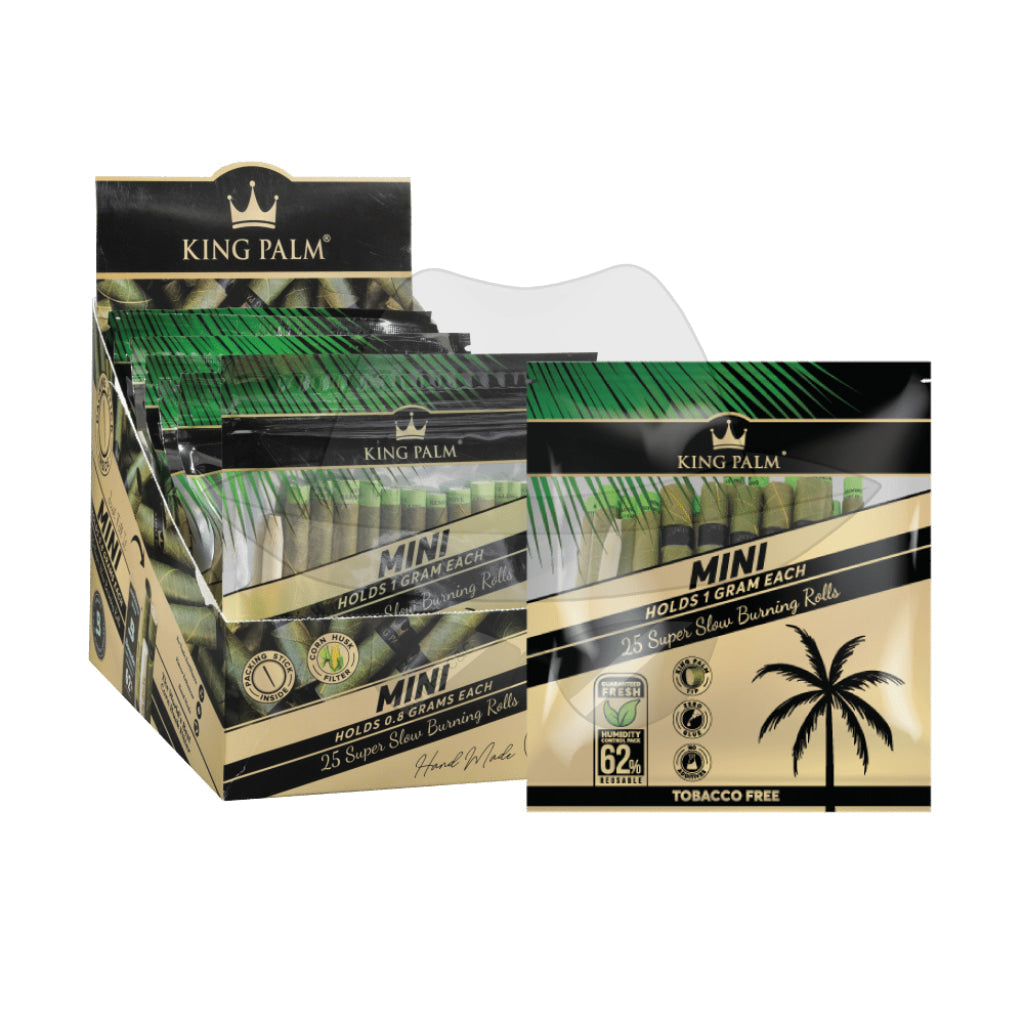 25 Mini Rolls Display Box 8 Units Per Rolling Papers