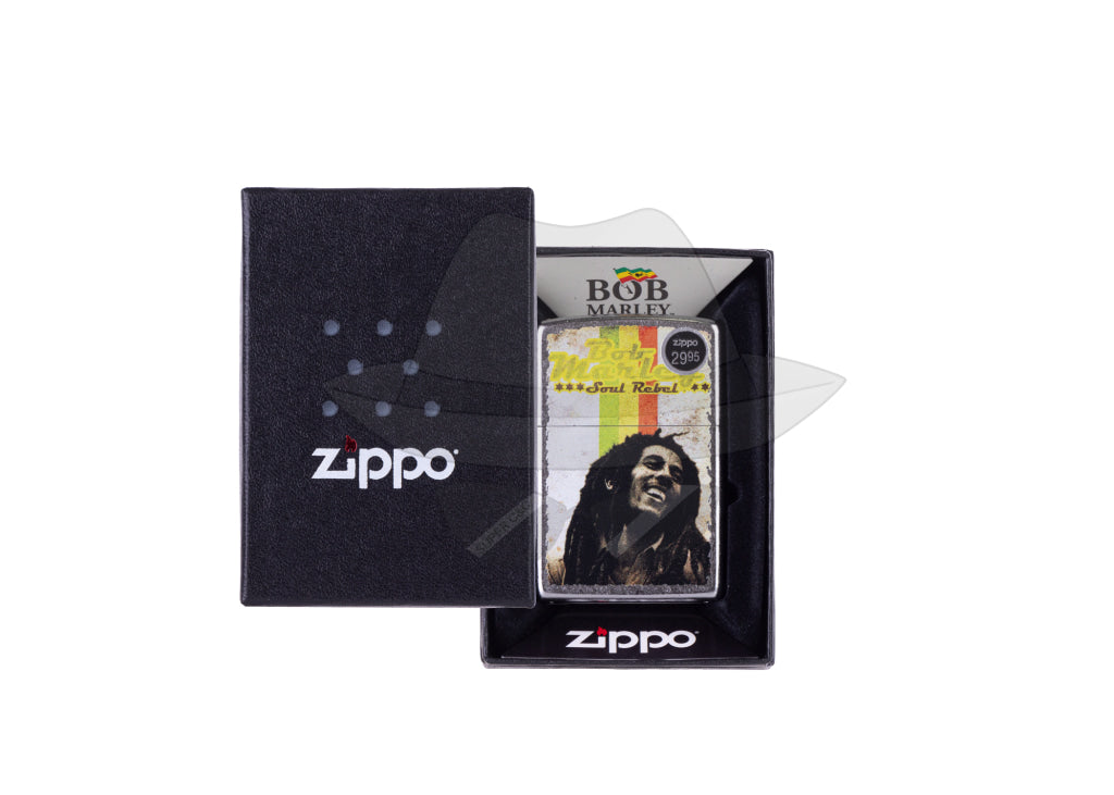 #258 ZIPPO OIL LIGHTER:BOB MARLEY Lighter