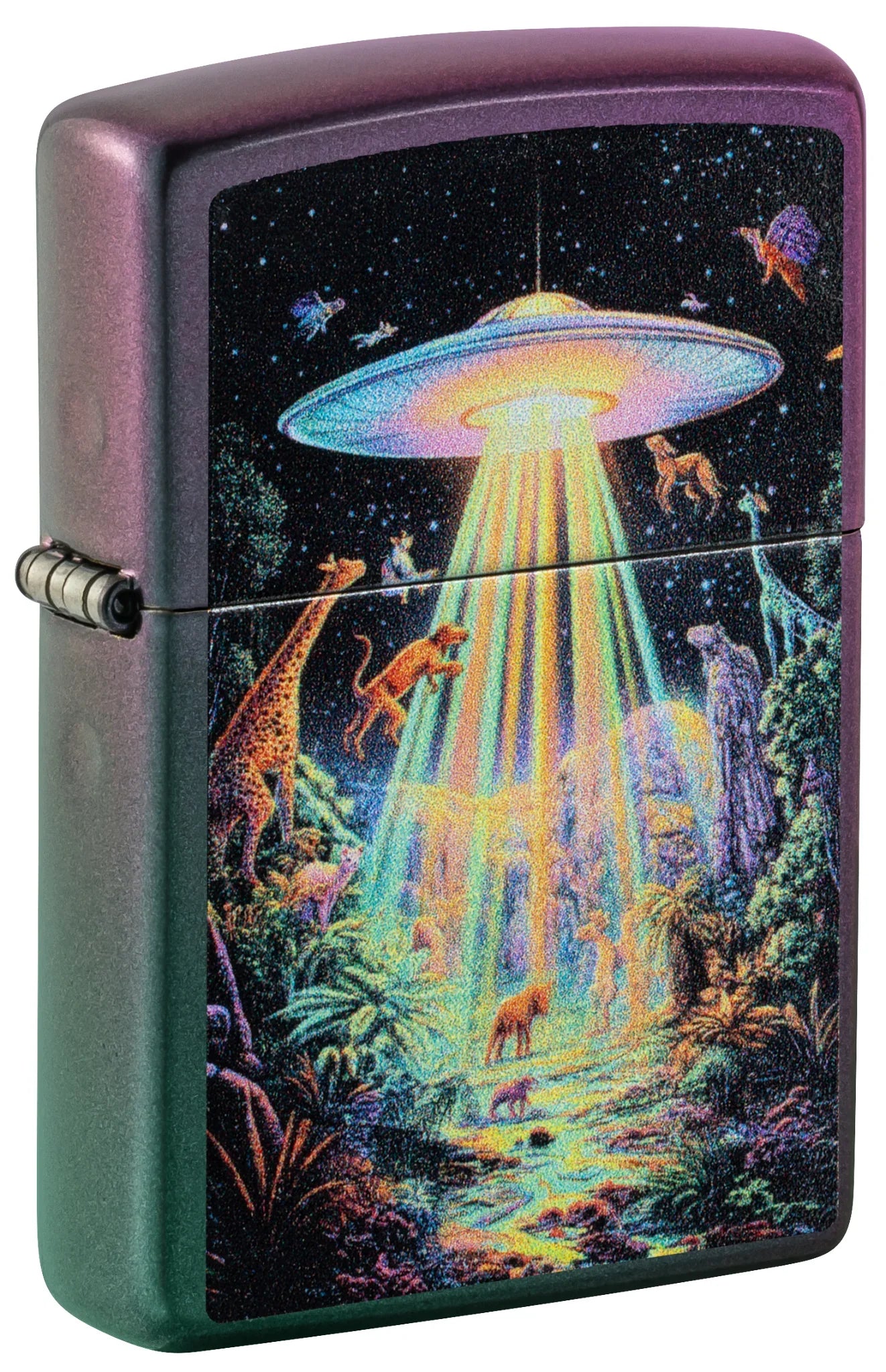 #095 ZIPPO OIL LIGHTER:Abduction Design