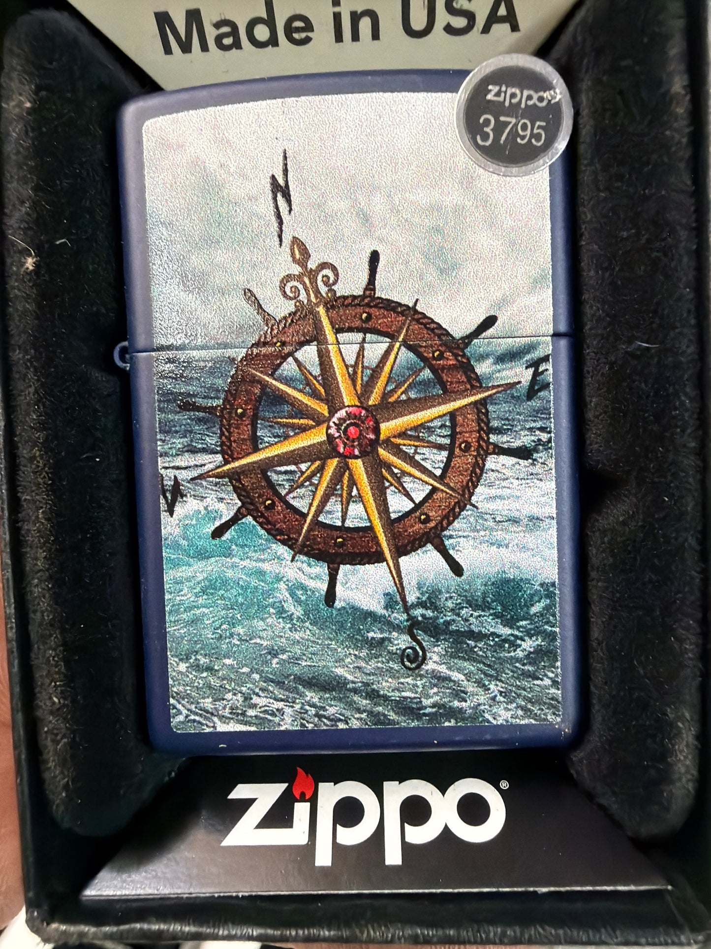 #136 Zippo Lighter: compass