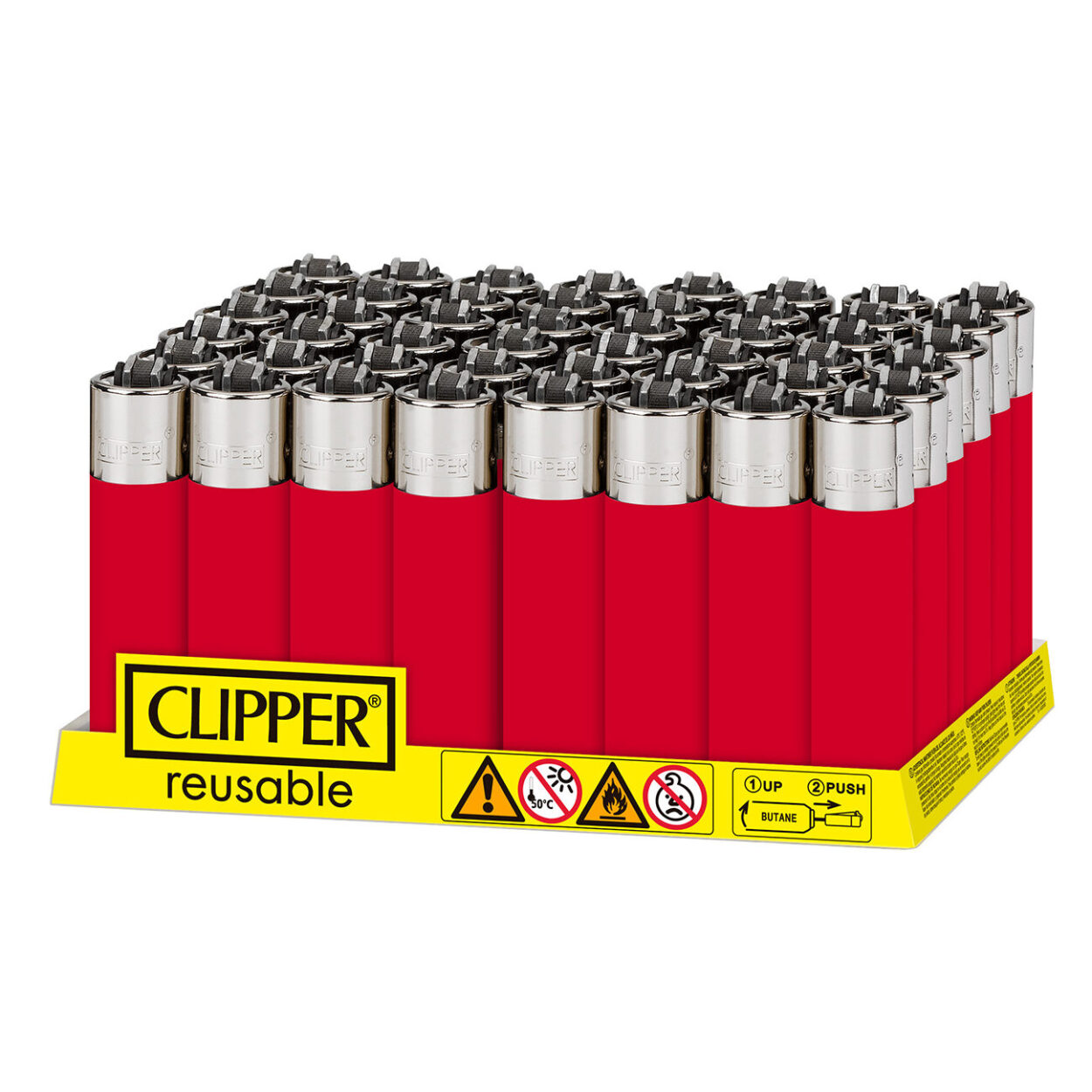 Clipper Lighters Tray of 48 Lighters