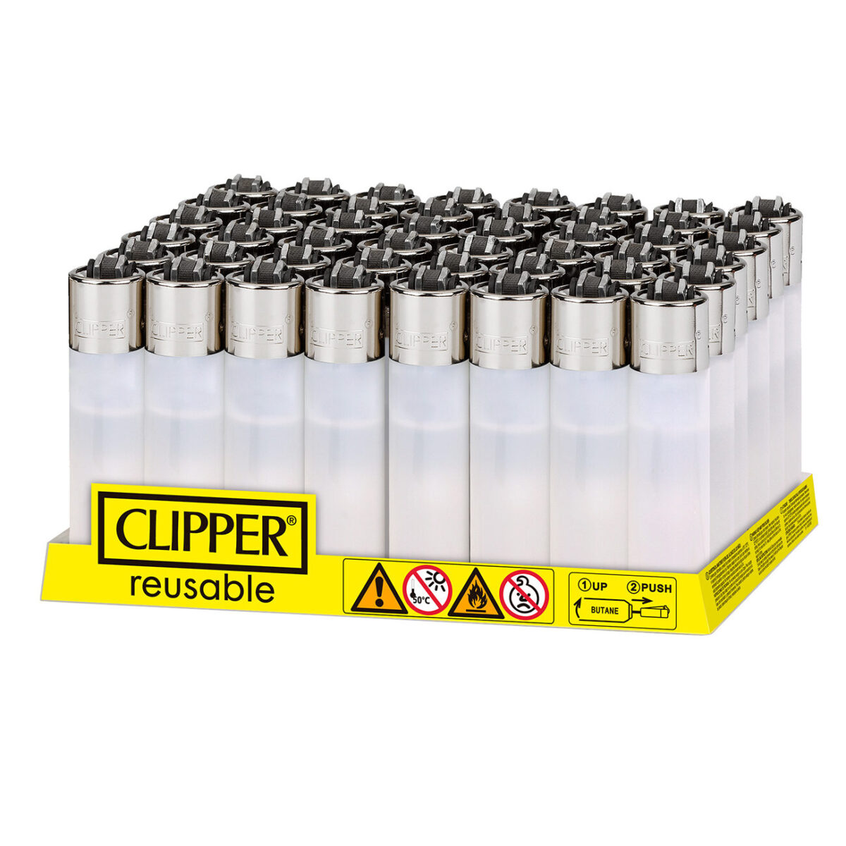 Clipper Lighters Tray of 48 Lighters