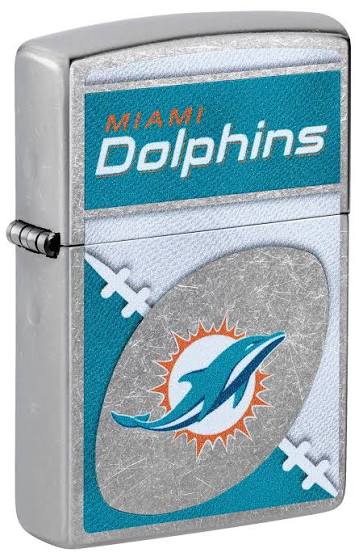 #287 ZIPPO OIL LIGHTER:MIAMI DOLPHINS