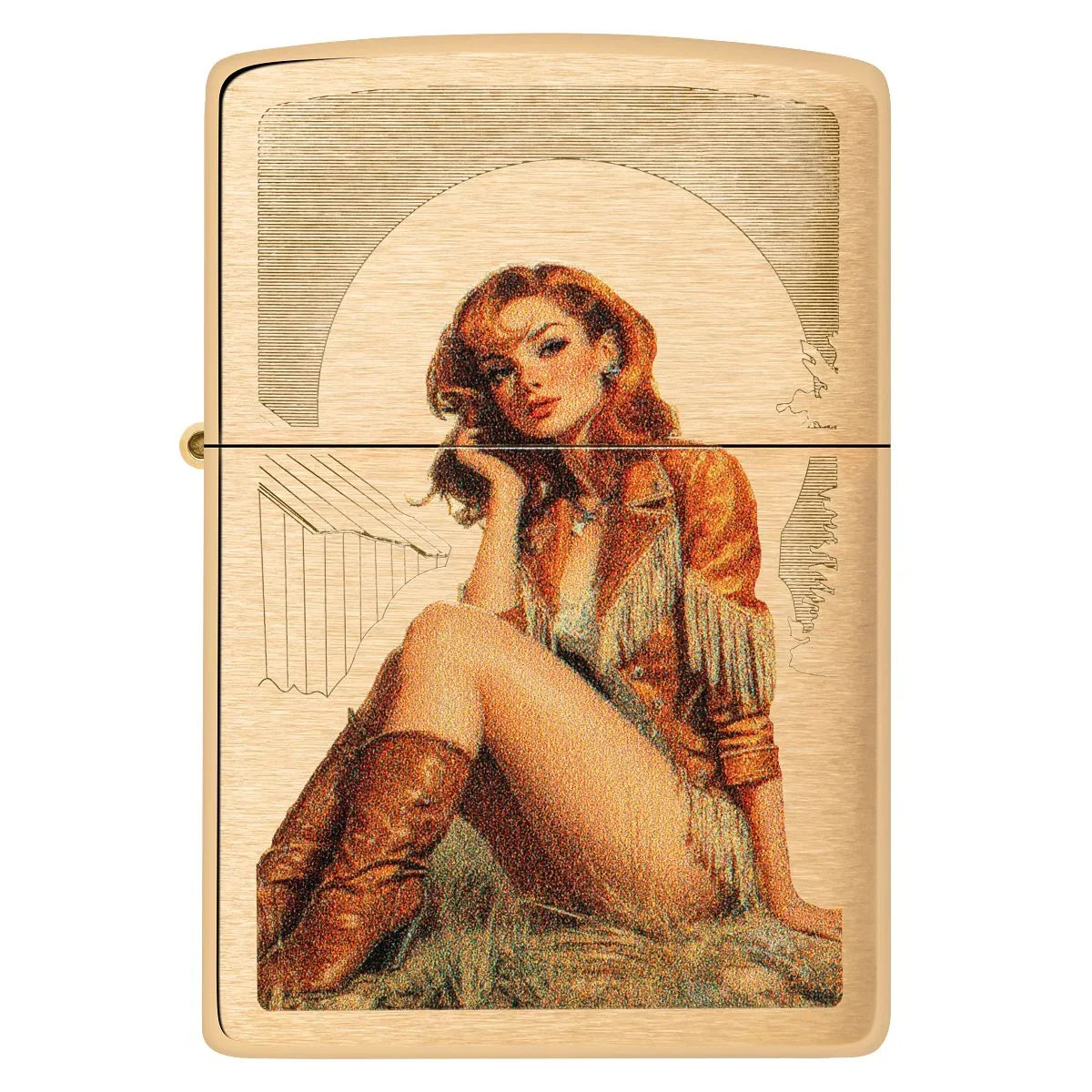 #178 ZIPPO Lighter:Cowgirl