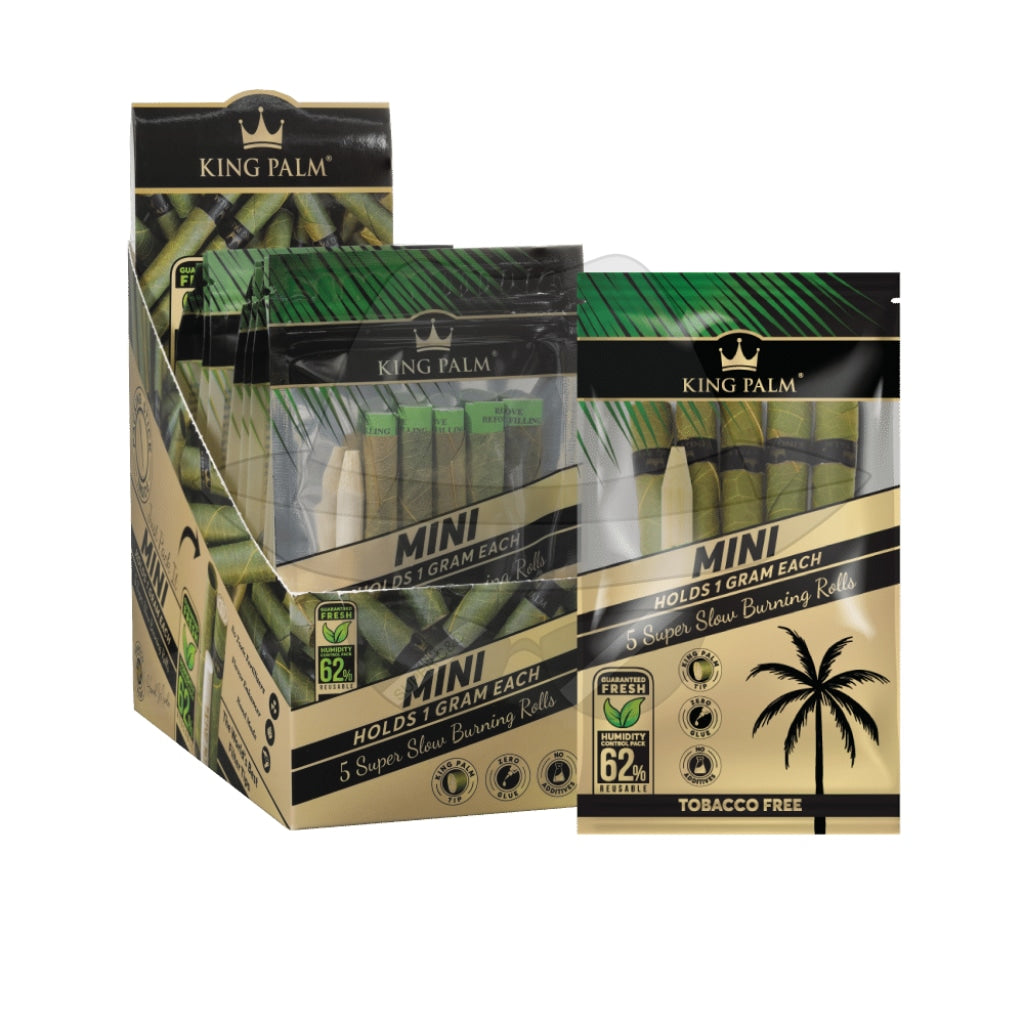 5 Mini Rolls Display Box 15 Units Per Rolling Papers