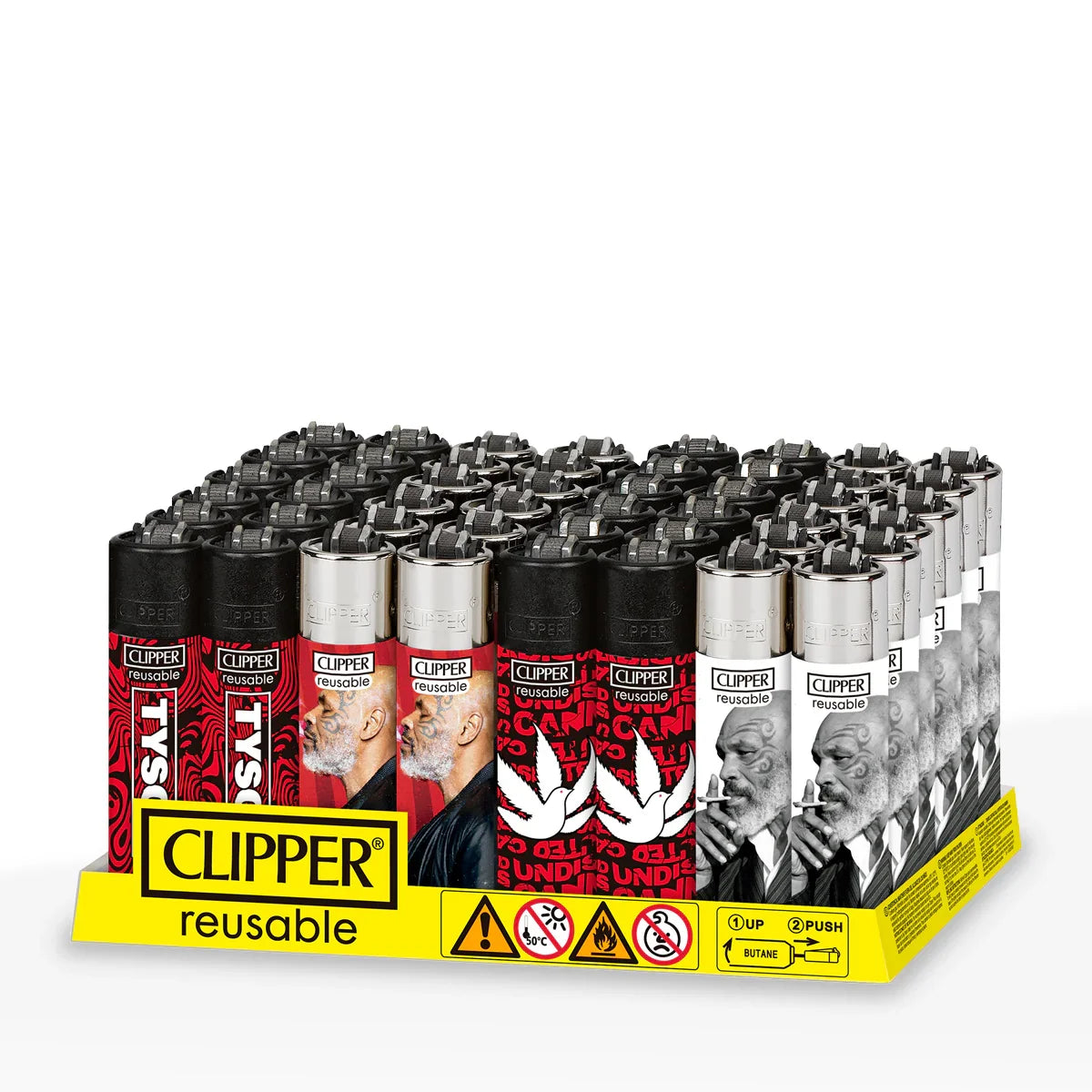 Clipper Lighters Tray of 48 Lighters