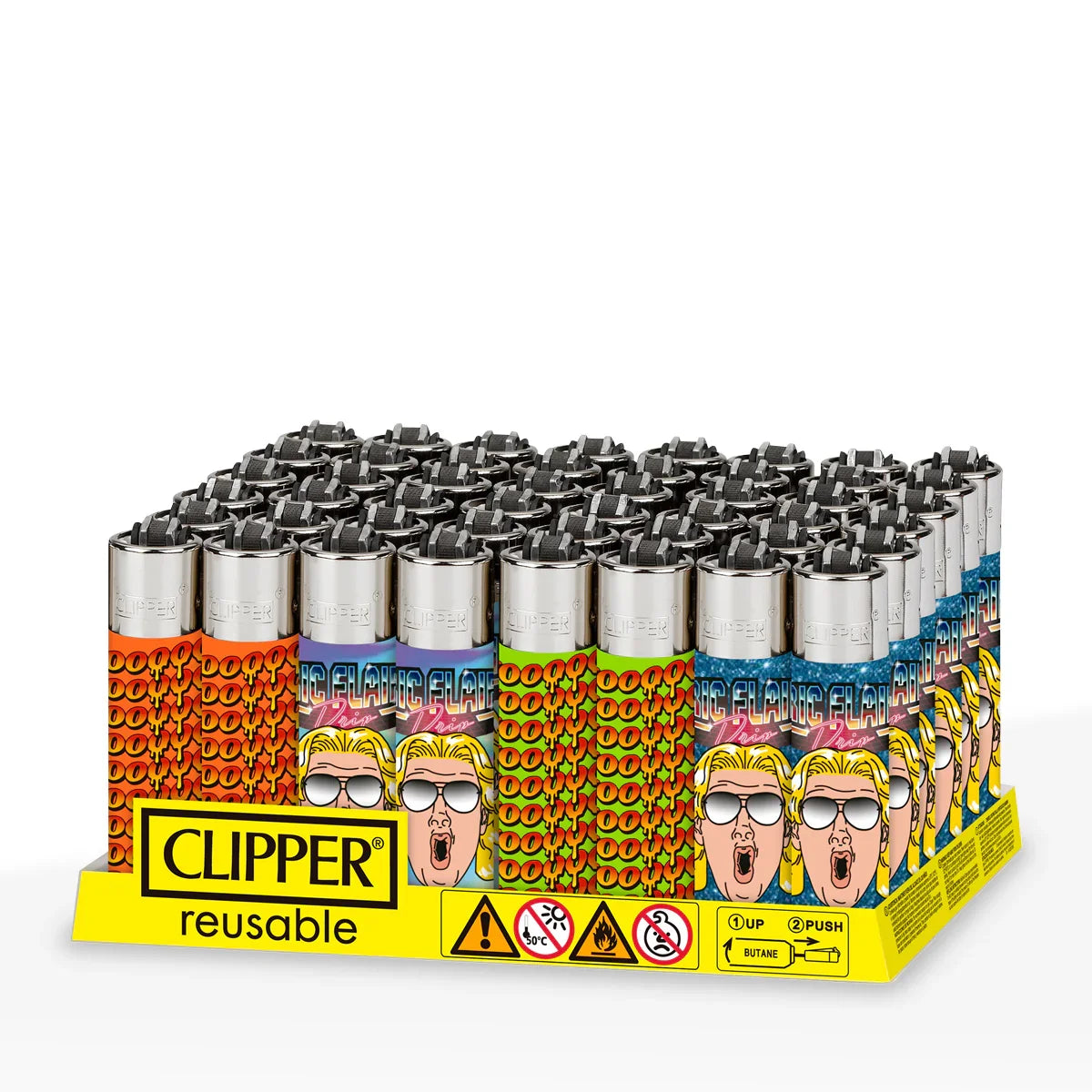 Clipper Lighters Tray of 48 Lighters