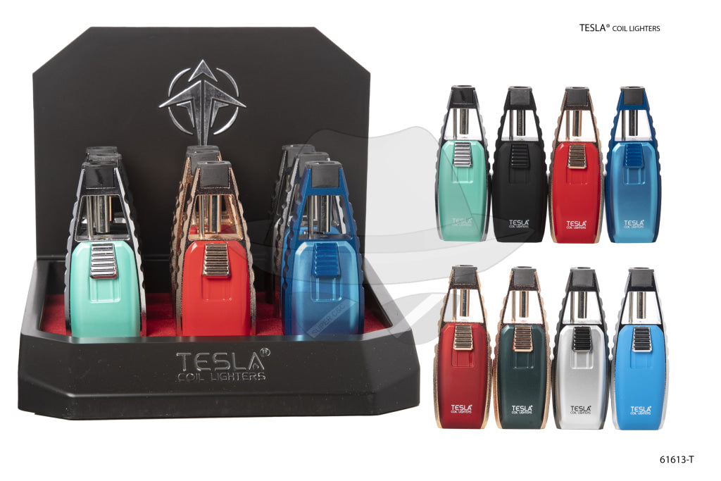 61613-T Tesla® Coil Lighters Display Of 9Ct Lighter