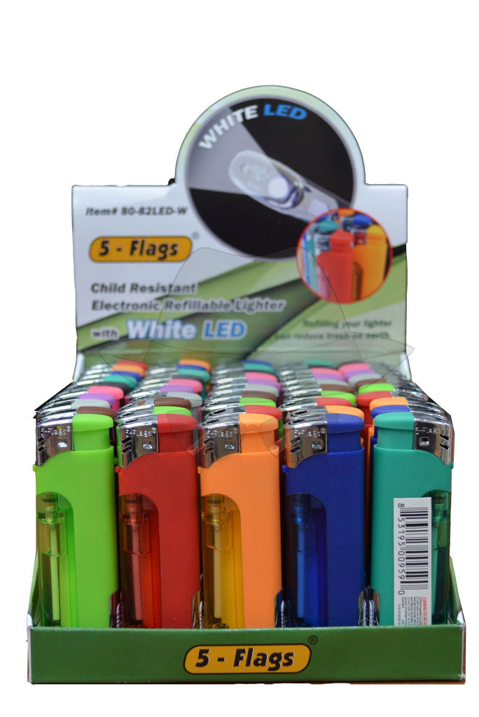 80-82LED-W - Disposable Lighters