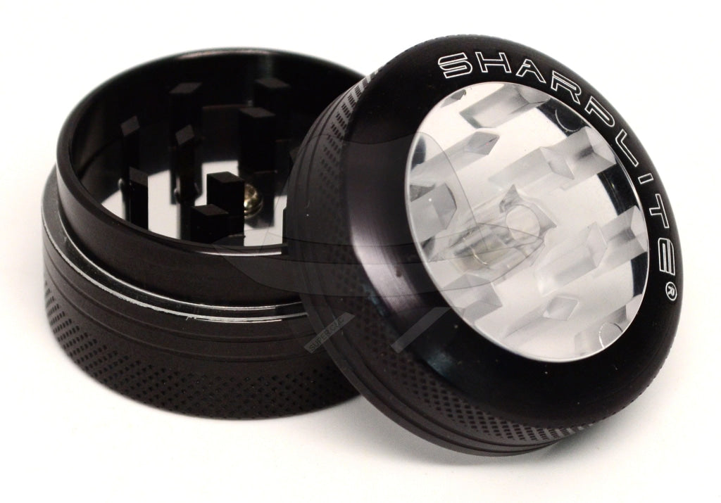 80150Sl Sharp Lite 1.5 2 Parts Aluminum Grinder W/push Button 12Pcs Grinder